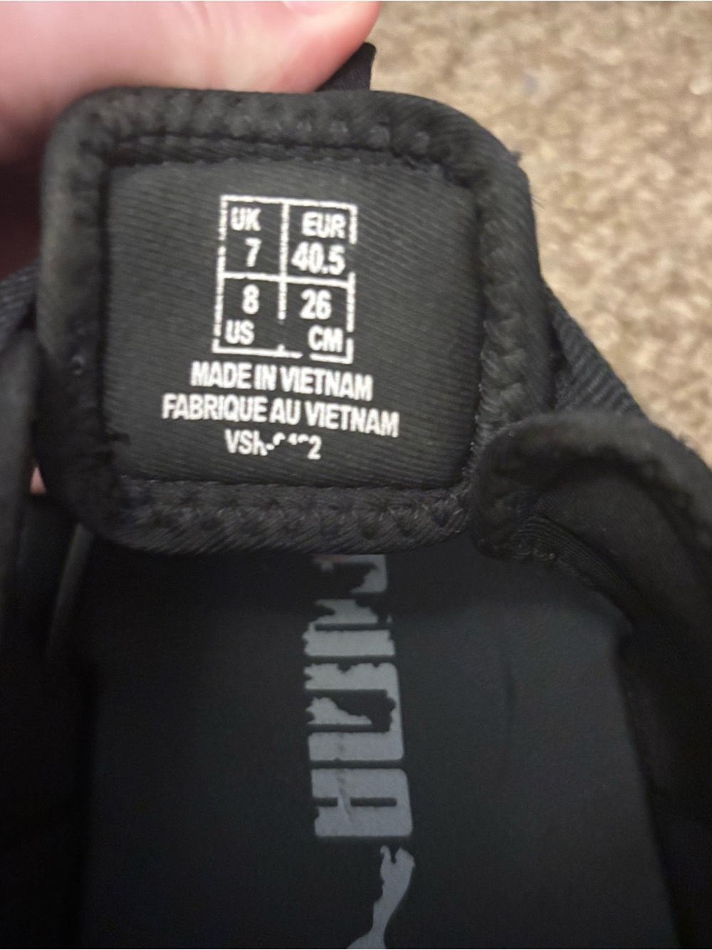 Puma Black Adjustable Strap Outdoor Sandals - Picture 4 of 4